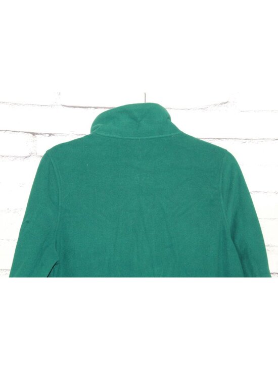 LL Bean Lightweight Soft Cozy Feather Fleece Full Zipper Green Size M - Picture 7 of 15